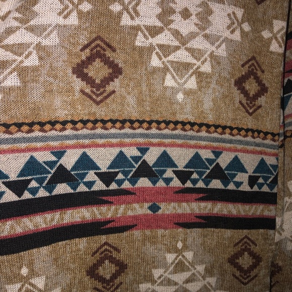 NWOT Sew In Love boutique brand multi color Aztec printlong duster cardi 3x plus - Picture 4 of 4